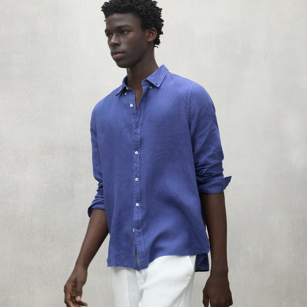 ECOALF INK BLUE MALIBU SHIRT FOR MEN