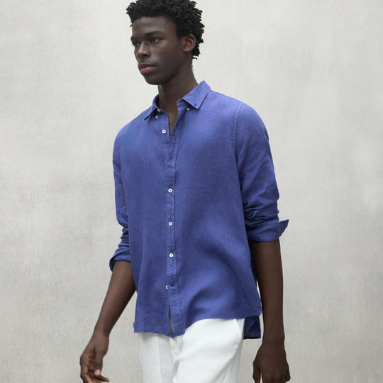 ECOALF INK BLUE MALIBU SHIRT FOR MEN