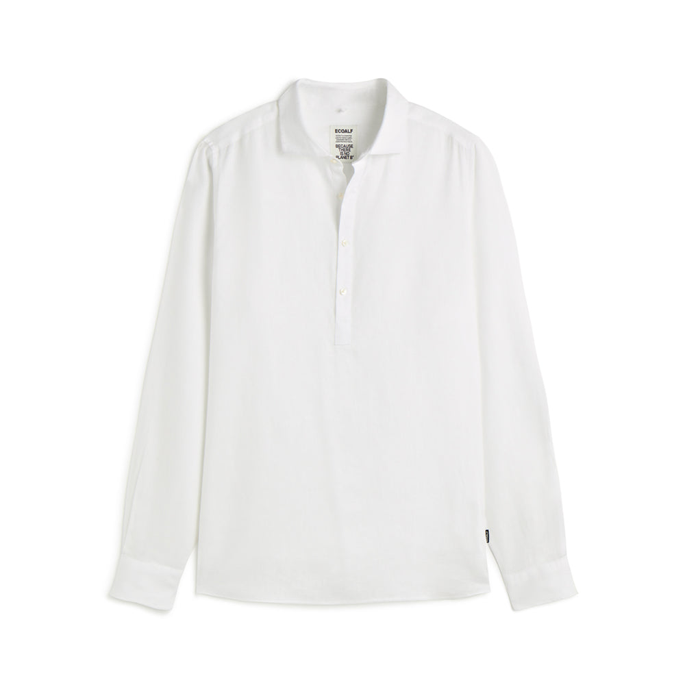 ECOALF WHITE POLINO SHIRT FOR MEN
