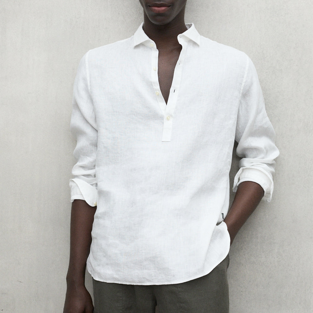 ECOALF WHITE POLINO SHIRT FOR MEN
