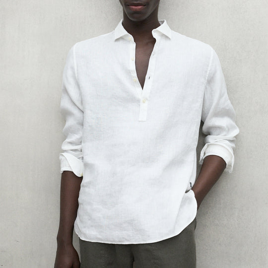 ECOALF WHITE POLINO SHIRT FOR MEN