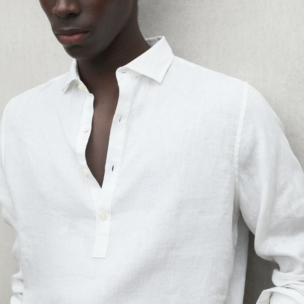 ECOALF WHITE POLINO SHIRT FOR MEN