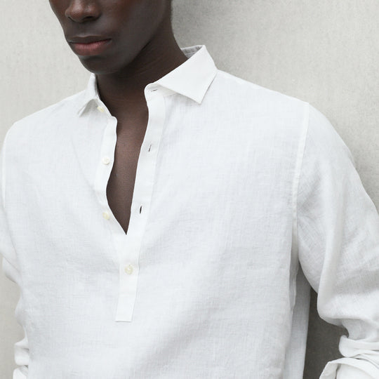 ECOALF WHITE POLINO SHIRT FOR MEN