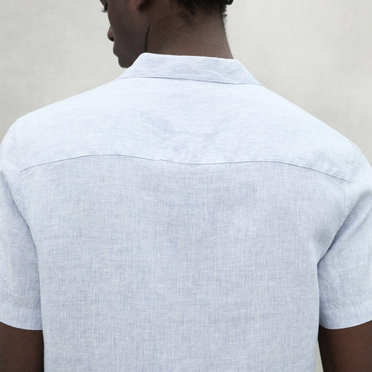 ECOALF WHITE/NAVY SUTAR SHIRT FOR MEN - MYHOLDAL LEBANON