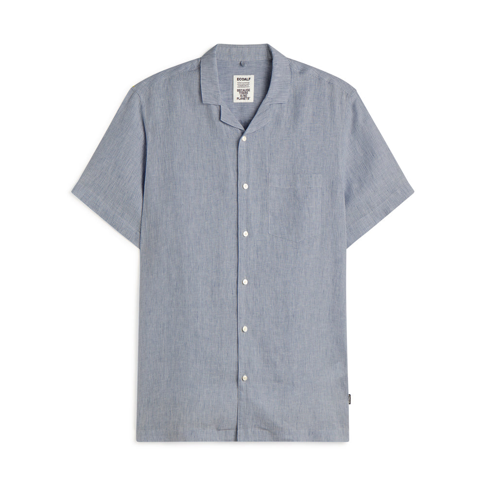ECOALF WHITE/NAVY SUTAR SHIRT FOR MEN - MYHOLDAL LEBANON