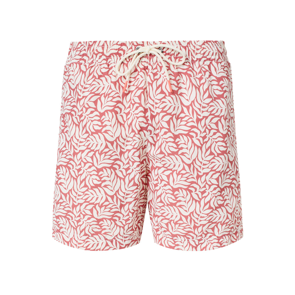 ECOALF RED LEAVES PRINT BEQUIA SWIMSUIT FOR MEN - MYHOLDAL LEBANON