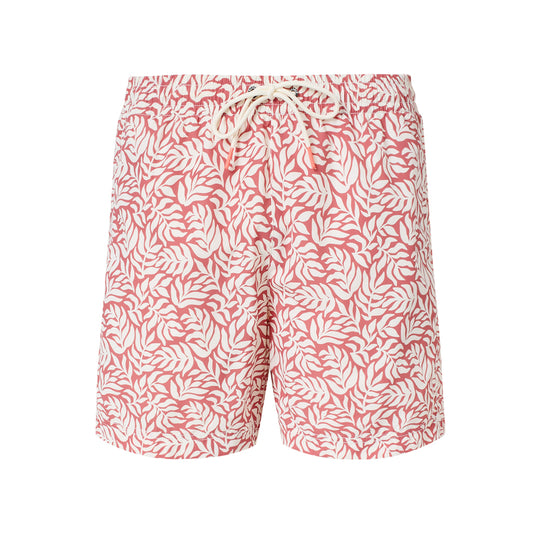 ECOALF RED LEAVES PRINT BEQUIA SWIMSUIT FOR MEN - MYHOLDAL LEBANON