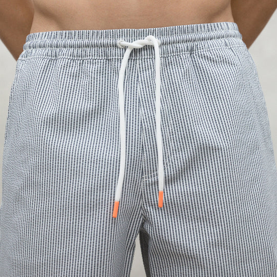 ECOALF BLUE STRIPES PRINT OYAMBRE SWIMSUIT FOR MEN