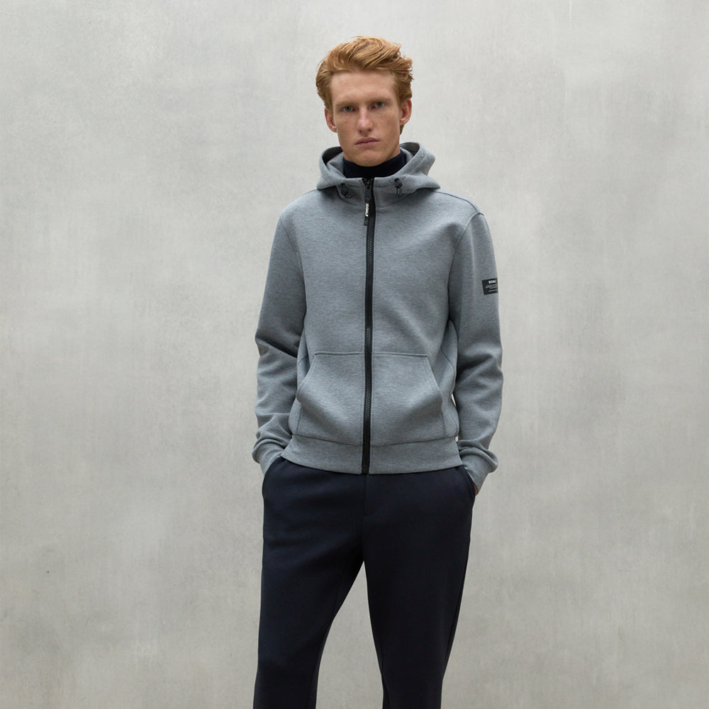 ECOALF GREY MELANGE AGADIR SWEATSHIRT FOR MEN