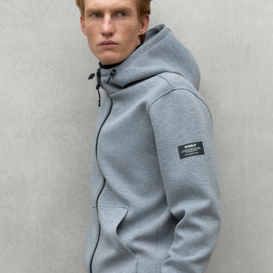 ECOALF GREY MELANGE AGADIR SWEATSHIRT FOR MEN