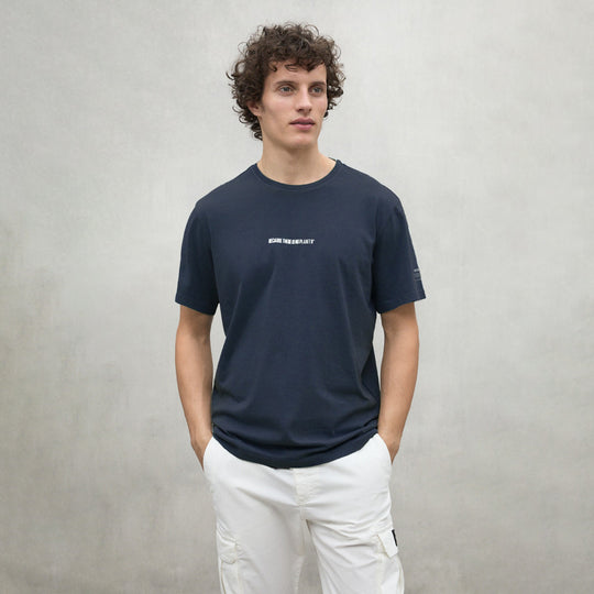 ECOALF DEEP NAVY ALMERA T-SHIRT FOR MEN