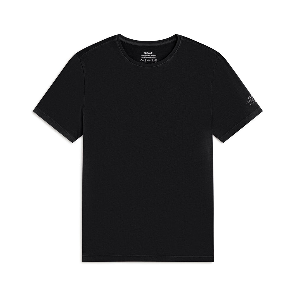 ECOALF BLACK VENT T-SHIRT FOR MEN