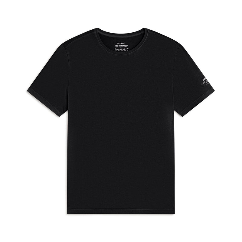 ECOALF BLACK VENT T-SHIRT FOR MEN