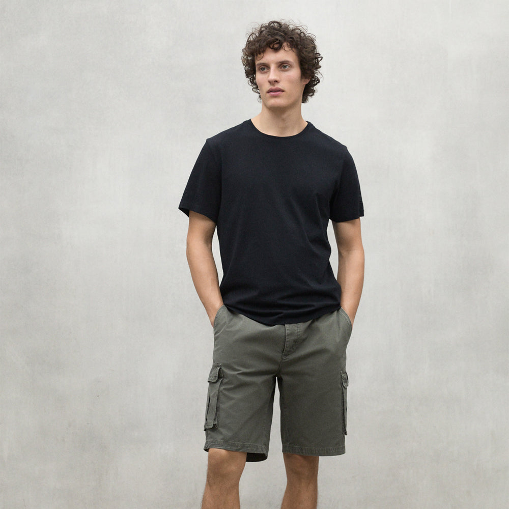 ECOALF BLACK VENT T-SHIRT FOR MEN