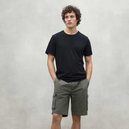 ECOALF BLACK VENT T-SHIRT FOR MEN