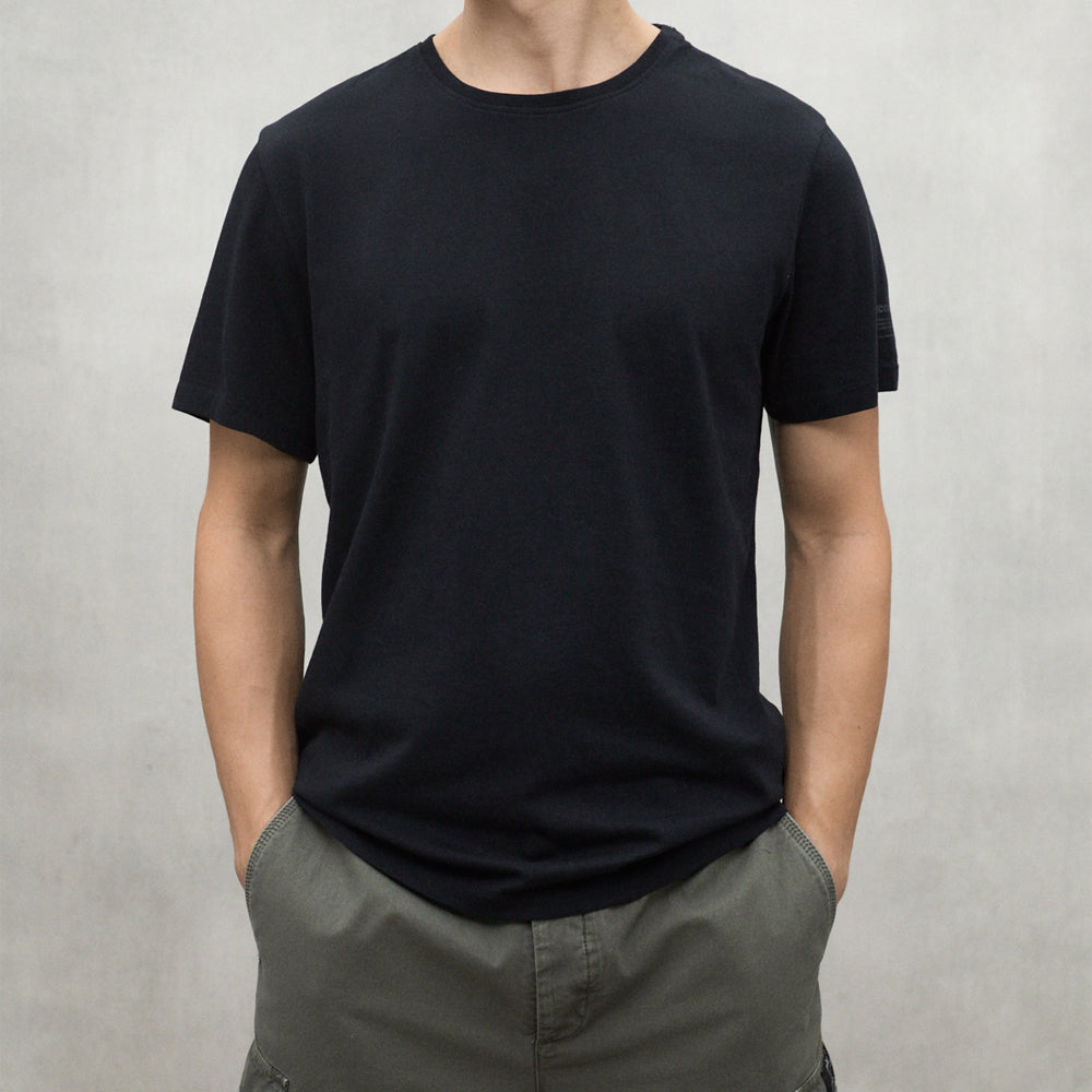 ECOALF BLACK VENT T-SHIRT FOR MEN