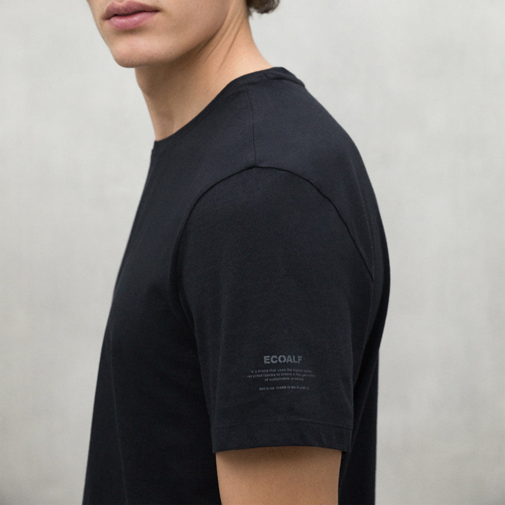 ECOALF BLACK VENT T-SHIRT FOR MEN
