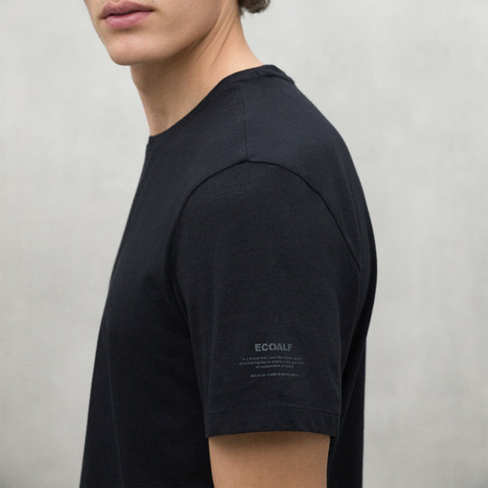 ECOALF BLACK VENT T-SHIRT FOR MEN
