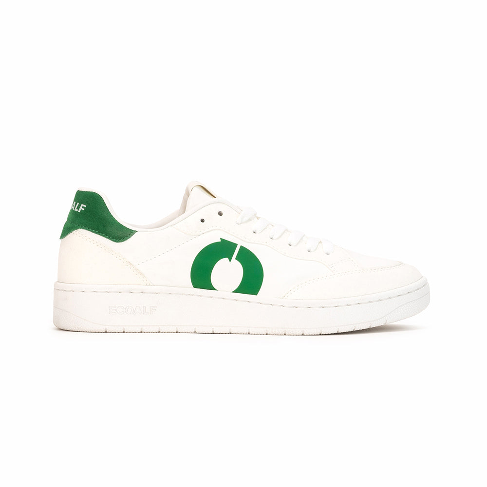 ECOALF OFF-WHITE/GREEN DEIA SNEAKERS FOR MEN