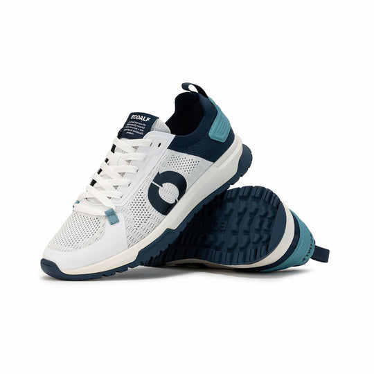 ECOALF OFF-WHITE/BLUE MUMBAI SNEAKERS FOR MEN