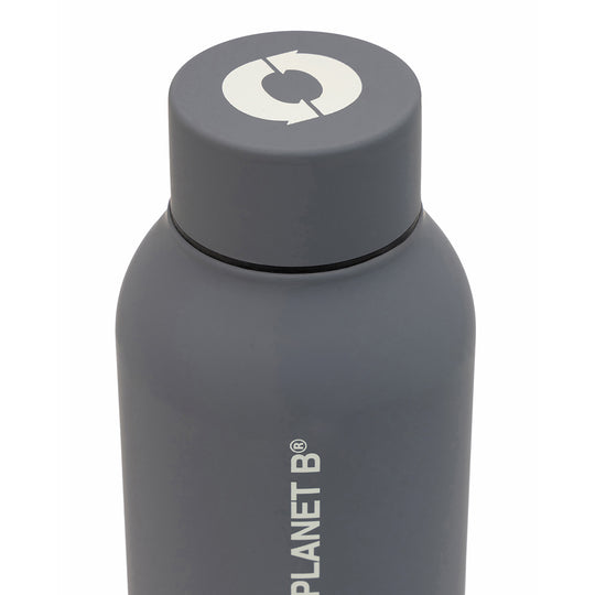 ECOALF DARK GREY BRONSON STAINLESS STEEL BOTTLE