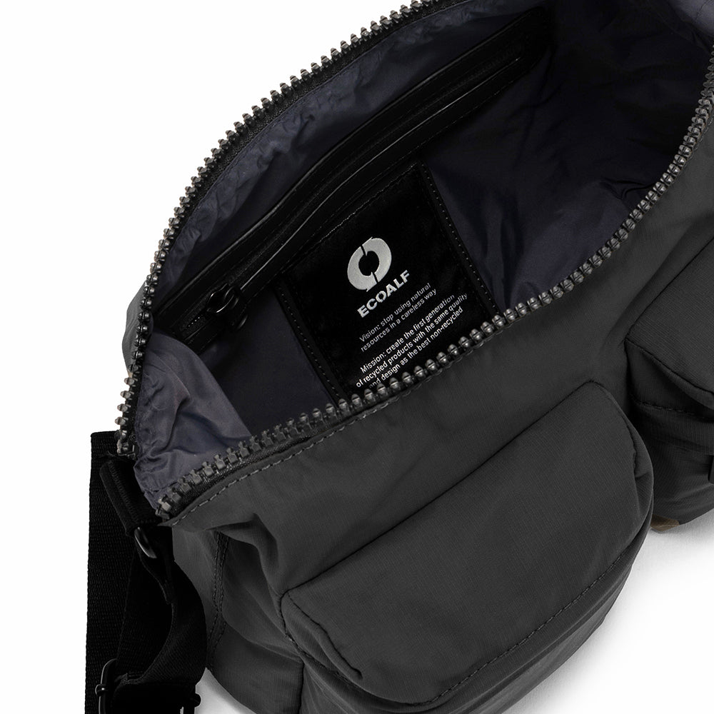 ECOALF BLACK DANI CROSSBODY BAG FOR WOMEN