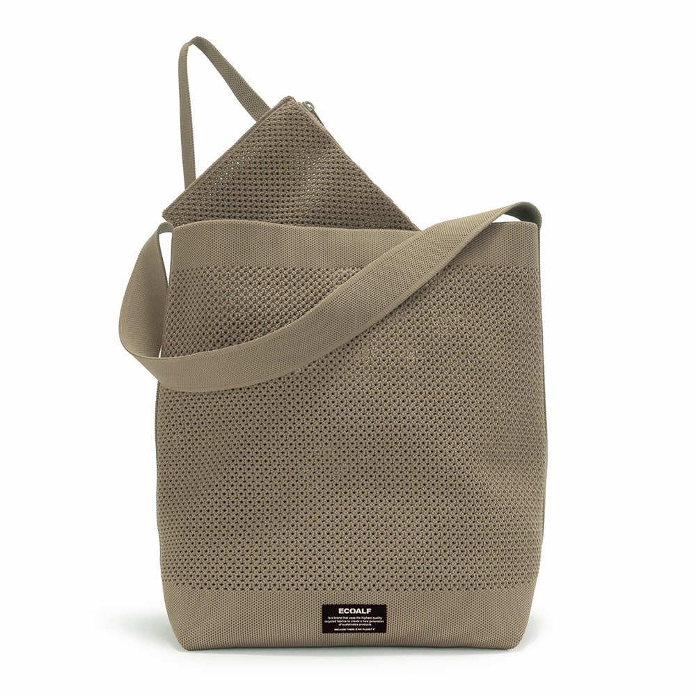 ECOALF TAUPE TIKA BUCKET BAG FOR WOMEN