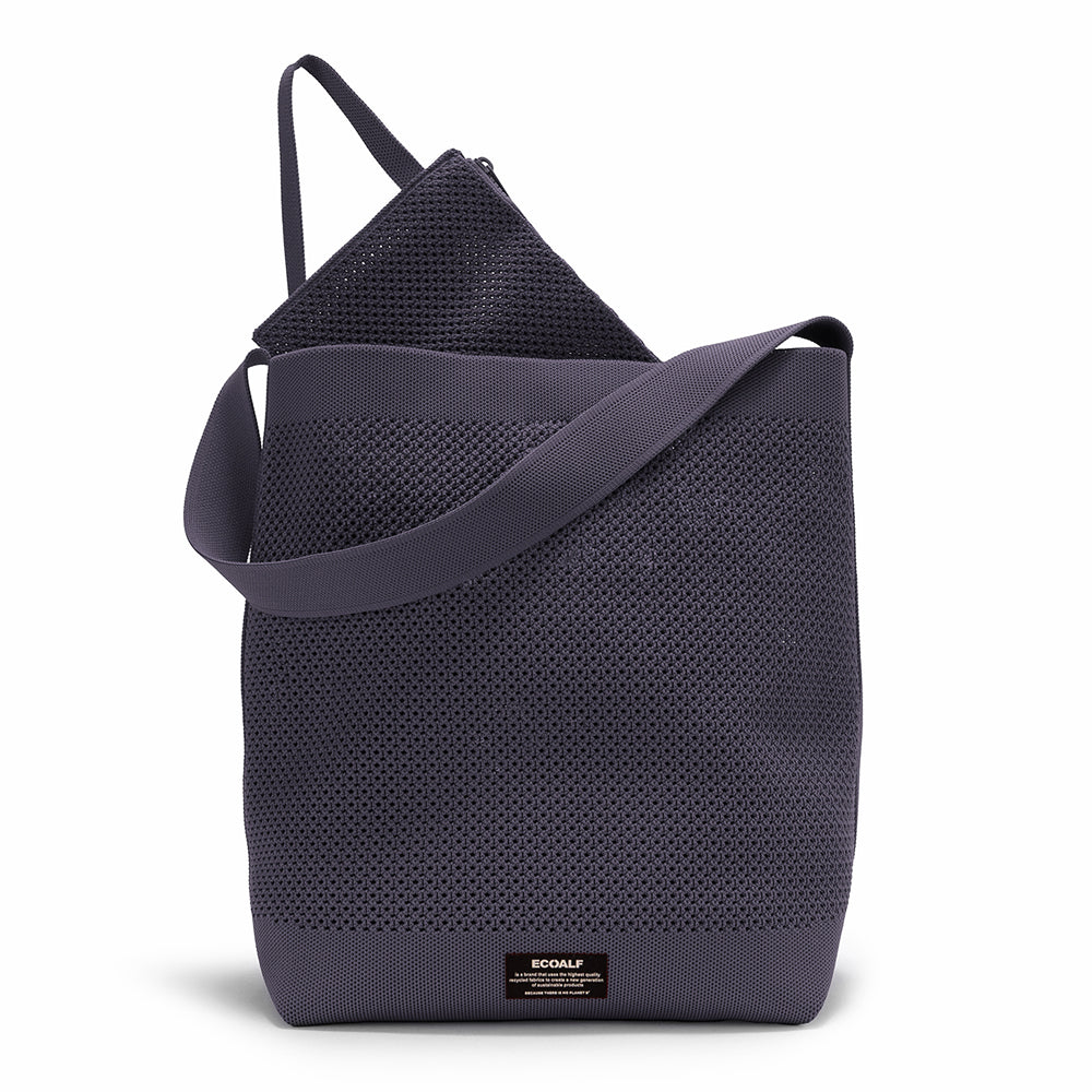 ECOALF DARK GREY TIKA BUCKET BAG FOR WOMEN