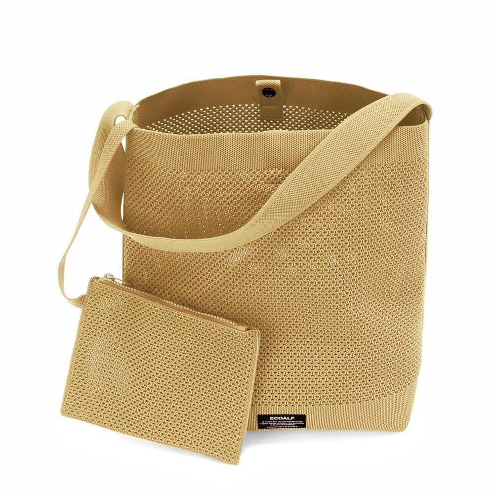 ECOALF MUSTARD TIKA BUCKET BAG FOR WOMEN