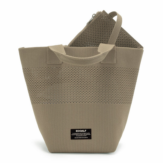 ECOALF TAUPE TIKA MINI BUCKET BAG FOR WOMEN