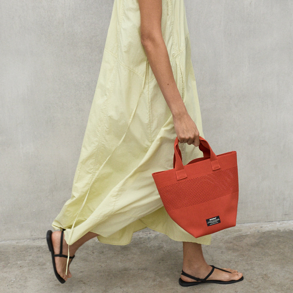 ECOALF LIGHT AMBER ORANGE TIKA MINI BUCKET BAG FOR WOMEN