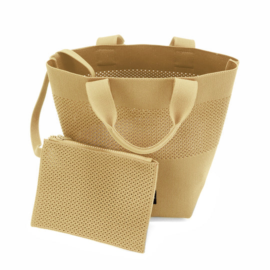 ECOALF MUSTARD TIKA MINI BUCKET BAG FOR WOMEN