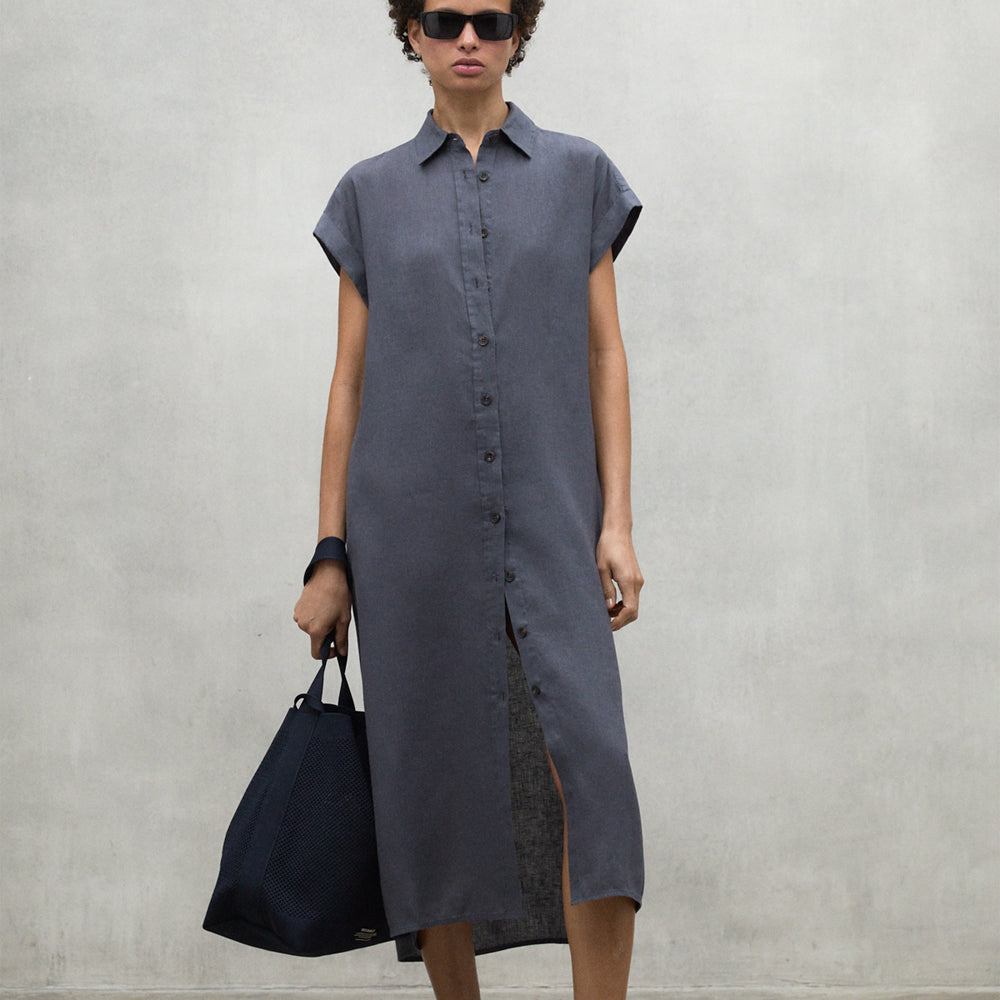 ECOALF DARK GREY AMATISTA DRESS FOR WOMEN