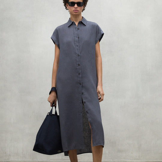 ECOALF DARK GREY AMATISTA DRESS FOR WOMEN