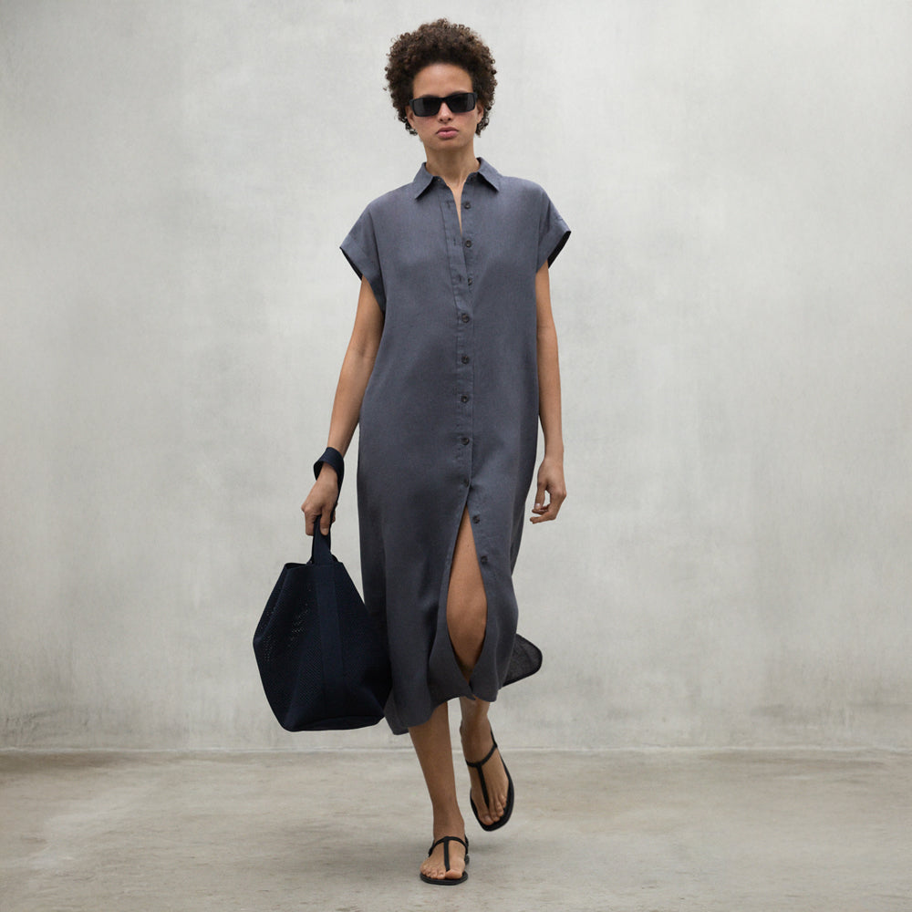 ECOALF DARK GREY AMATISTA DRESS FOR WOMEN