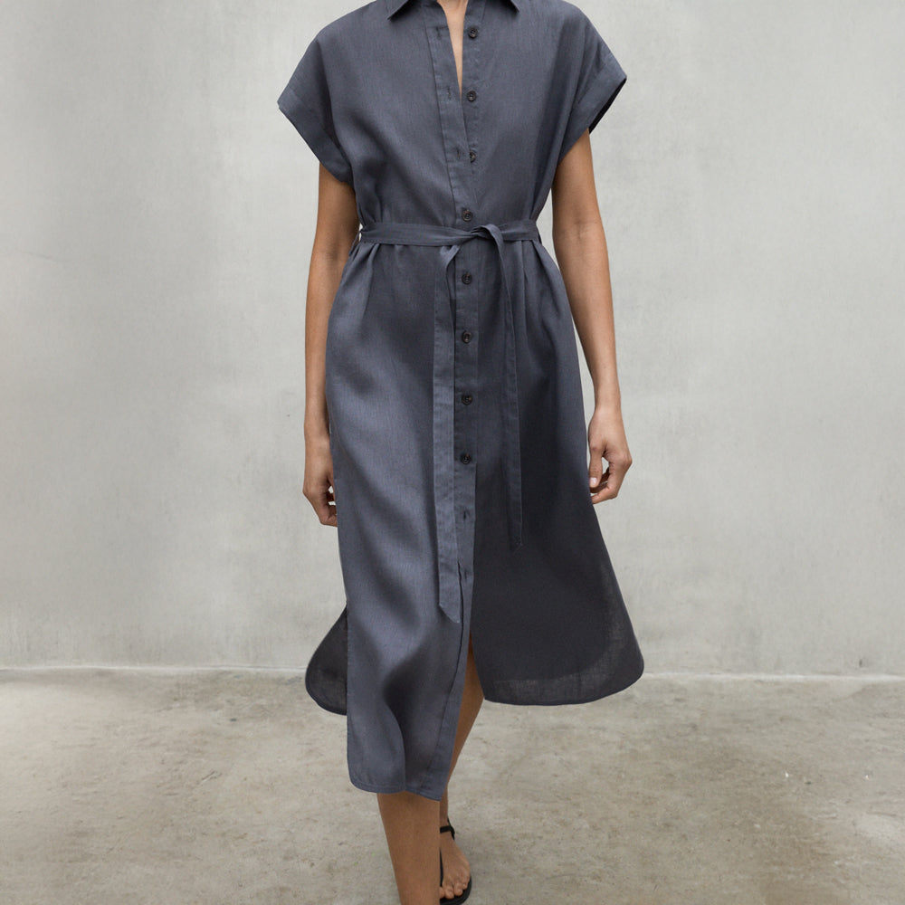 ECOALF DARK GREY AMATISTA DRESS FOR WOMEN