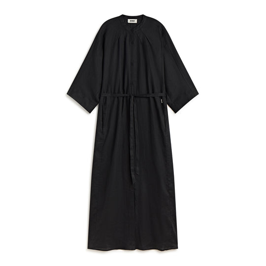 ECOALF BLACK LEA LONG DRESS FOR WOMEN