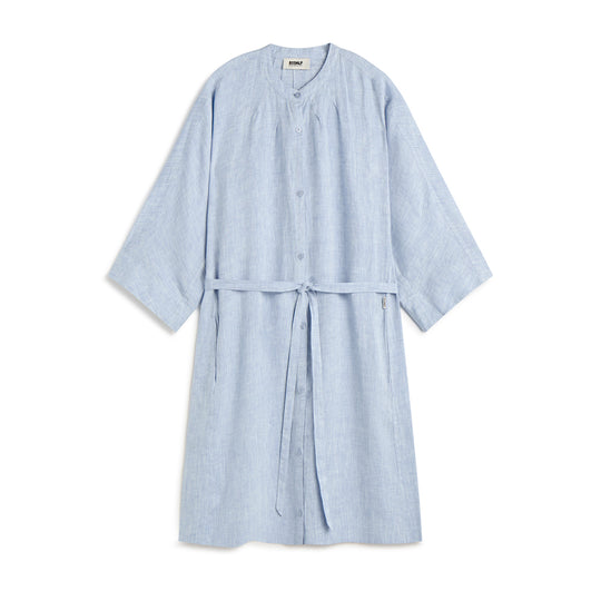 ECOALF LIGHT BLUE LEA SHORT DRESS FOR WOMEN