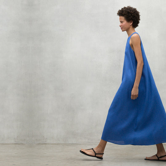 ECOALF MEDITERRANEAN BLUE UKARA DRESS FOR WOMEN