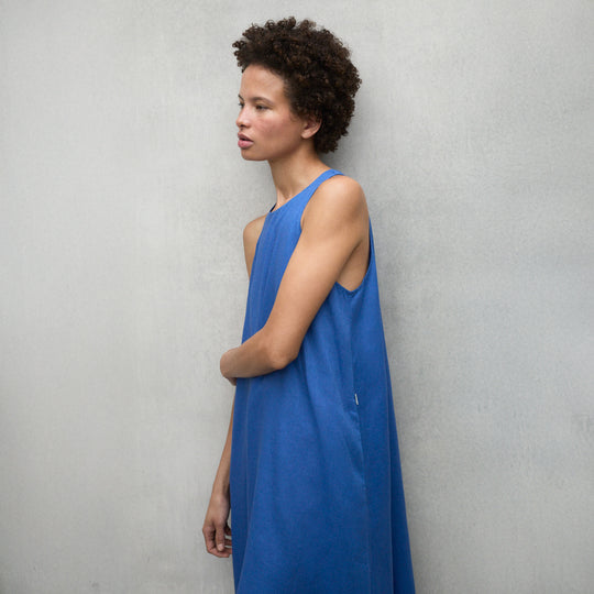 ECOALF MEDITERRANEAN BLUE UKARA DRESS FOR WOMEN