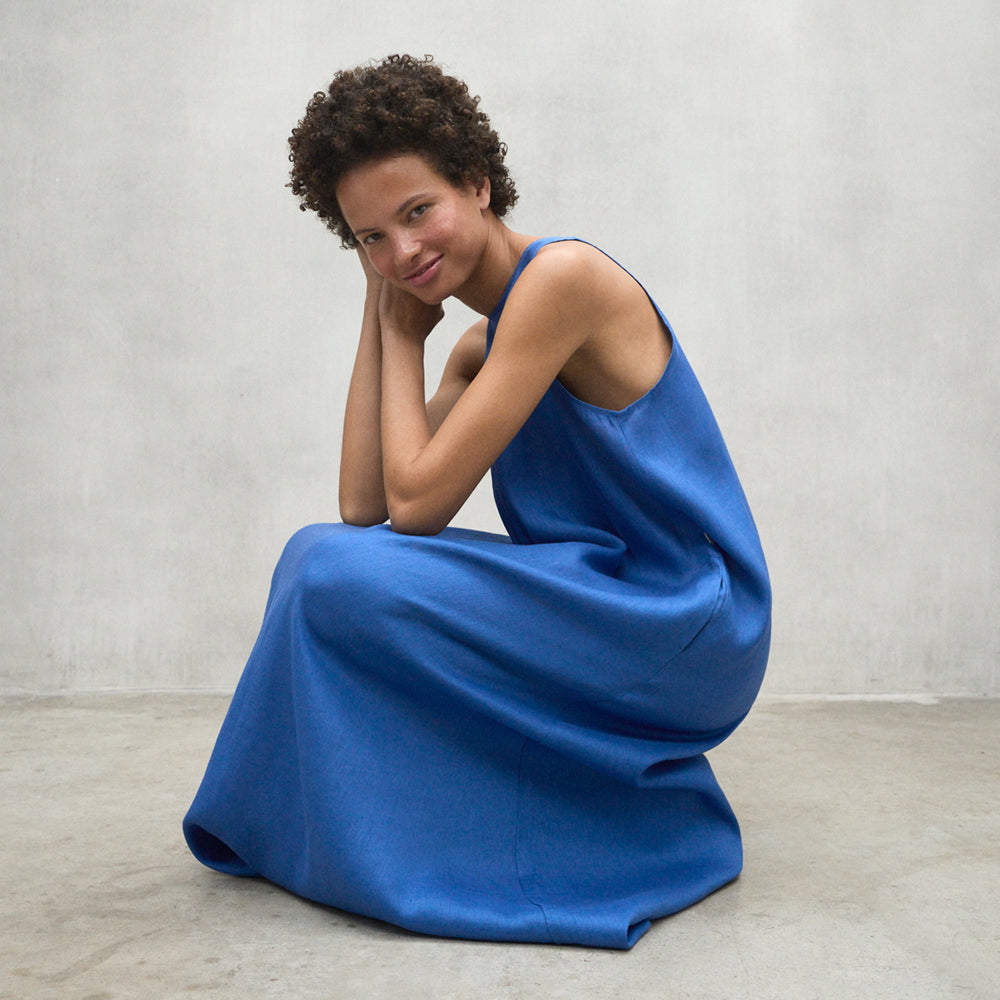 ECOALF MEDITERRANEAN BLUE UKARA DRESS FOR WOMEN