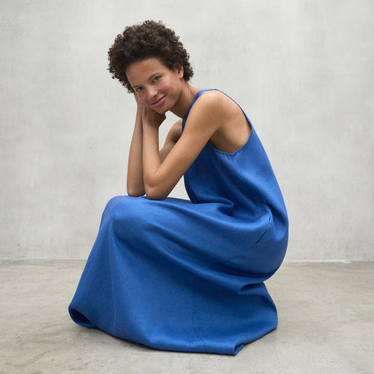 ECOALF MEDITERRANEAN BLUE UKARA DRESS FOR WOMEN
