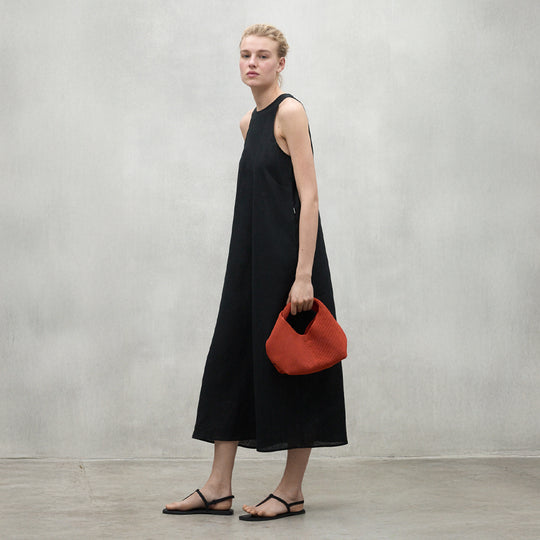 ECOALF BLACK UKARA DRESS FOR WOMEN