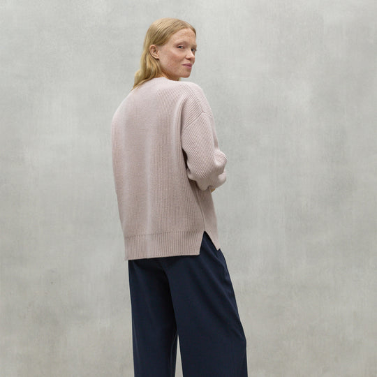 ECOALF LIGHT MAUVE AZALEA SWEATER FOR WOMEN