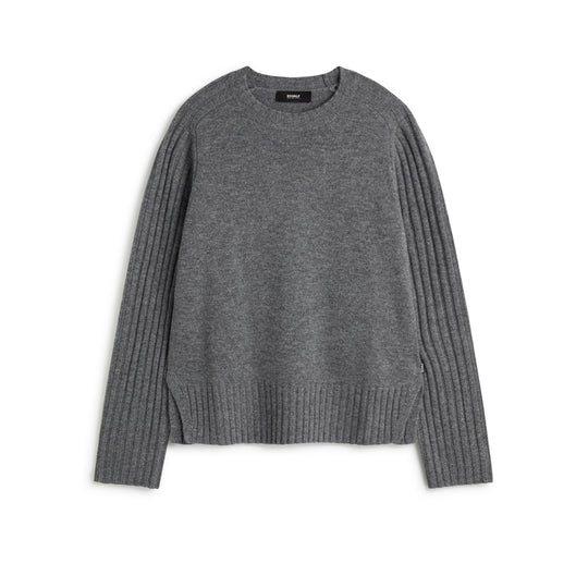 ECOALF MEDIUM GREY MELANGE EUCALIPTO SWEATER FOR WOMEN