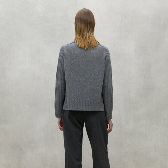 ECOALF MEDIUM GREY MELANGE EUCALIPTO SWEATER FOR WOMEN