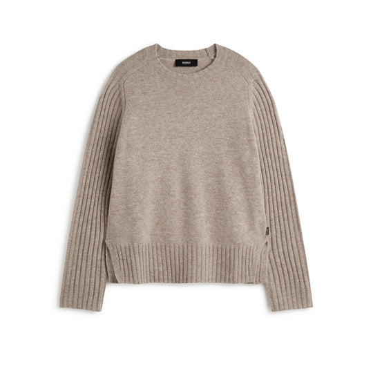 ECOALF DARK SAND MELANGE EUCALIPTO SWEATER FOR WOMEN - MYHOLDAL LEBANON