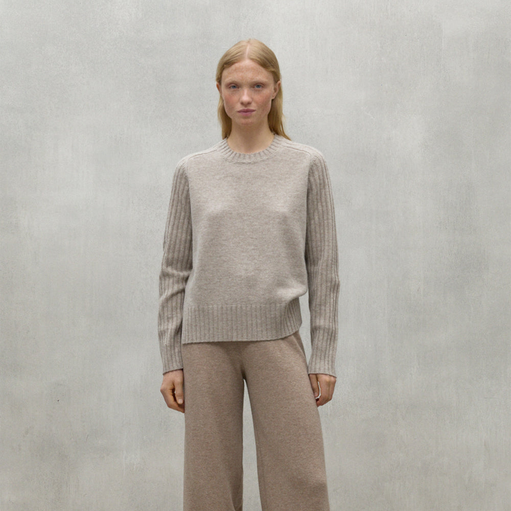 ECOALF DARK SAND MELANGE EUCALIPTO SWEATER FOR WOMEN - MYHOLDAL LEBANON