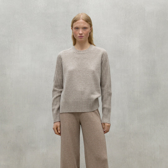 ECOALF DARK SAND MELANGE EUCALIPTO SWEATER FOR WOMEN - MYHOLDAL LEBANON