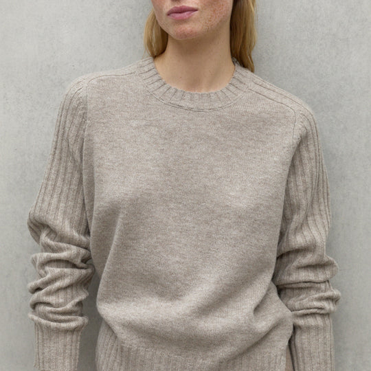 ECOALF DARK SAND MELANGE EUCALIPTO SWEATER FOR WOMEN - MYHOLDAL LEBANON